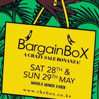 Reposted from @theboxkenya Don't stress where to go shopping this weekend...BargainBox it is!

Join us on 28th and 29th May for the most Selective and Sophisticated Up - market sale Bonanza at Marula Manor, Karen

Gates open at 9:00 am daily!

See you there💃

#whattodothisweekend #whattodoinnairobi #BargainBox2022 #bargainboxkenya #TheBox #theboxkenya #weekendshopping #weekendevents
